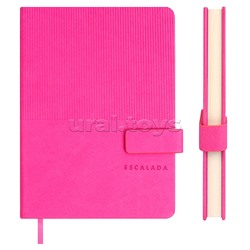 Ежедневник недатированный Escalada, А6+, 120 л., Виннер малиновый