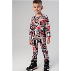 Термокомплект трикот. для мальчиков: фуфайка (футболка) с длин. рук, брюки для эпизод. использования PLAYTODAY, 1226889