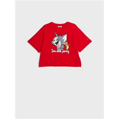 Фуфайка трикотажная для девочек (футболка)