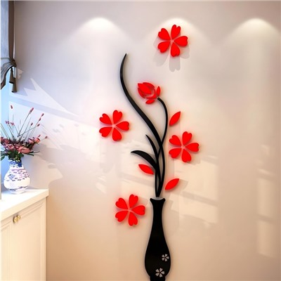 Наклейка интерьерная TAKE IT EASY «Цветы», декор на стену, панно 150×58 см