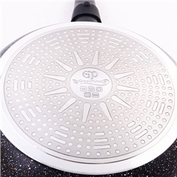 3024-1 Сковорода с крышкой 24см съемная ручка алюм/пластик(х6)