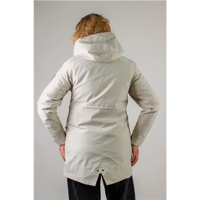 Демисезонная парка 2в1, арт. 1086 (Светло-бежевый)