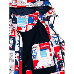 Куртка текстильная с полиуретановым покрытием для девочек (ветровка)