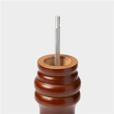 Мельница для специй Доляна «Дуновение леса», 26.5×5 см, керамический механизм, коричневая