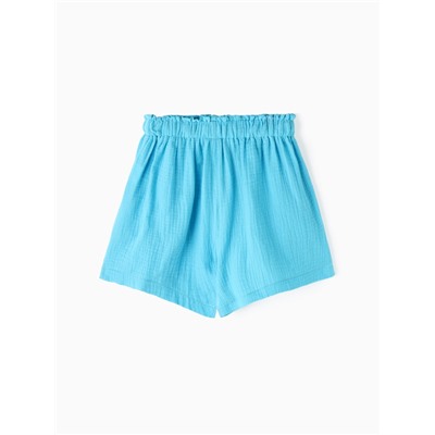 Шорты из муслина для девочек KAFTAN, рост 158 см, голубые