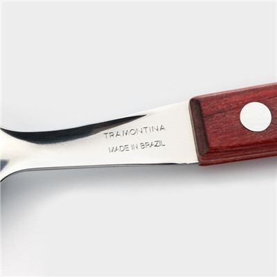 Ложка столовая Tramontina Polywood, нержавеющая сталь, деревянная ручка, цвет каштановый