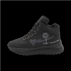 Кроссовки на меху В939-1 черные п/п