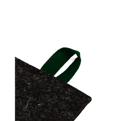 Рукавица для бани и сауны, войлок, серая