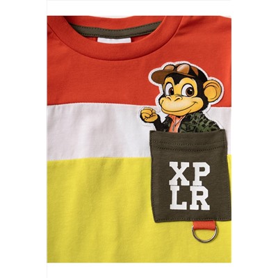 Фуфайка трикотажная для мальчиков (футболка) PLAYTODAY, 1240607