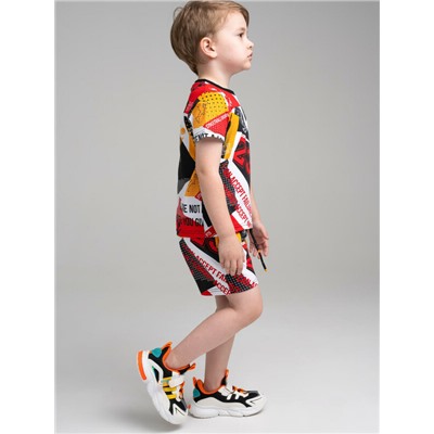 Комплект трикотажный для мальчиков: фуфайка (футболка), шорты