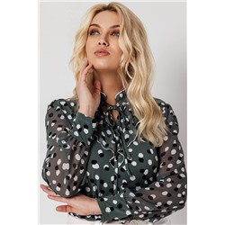 Блузка женская  7080/12/Оливковый