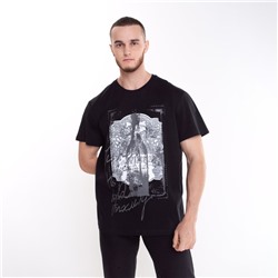 Футболка мужская, цвет чёрный, размер 56 (4XL)