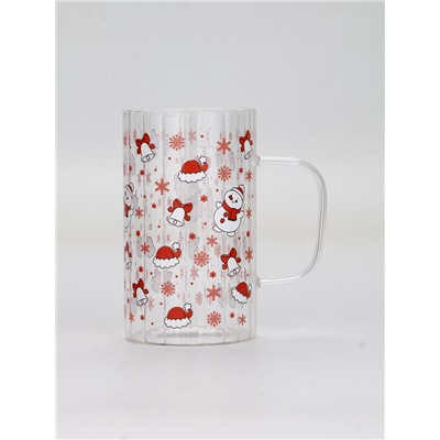 Кружка новогодняя стеклянная «Новый год», 350 мл
