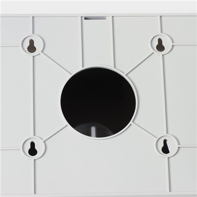 Диспенсер бумажных полотенец в листах, пластиковый, 27×20×10 см, серый