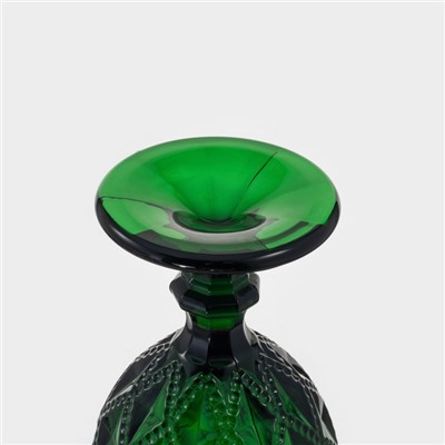 Бокалы для вина Magistro «Варьете», 320 мл, 8.5×16 см, стекло, зелёные, набор 2 шт.