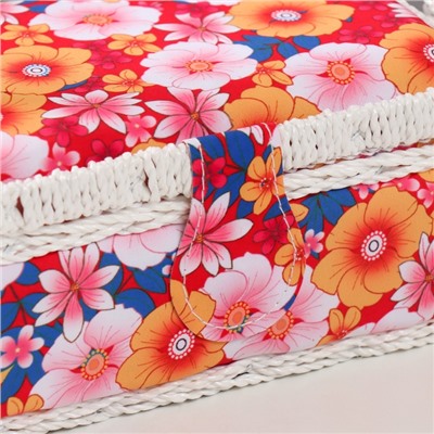 Шкатулка для рукоделия и шитья «Японский сад», хранение ниток, иголок, мелочи, 18×12×9.5 см