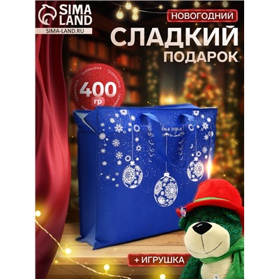 Сладкий новогодний подарок «Мишка», конфеты + игрушка, детский, 400 г