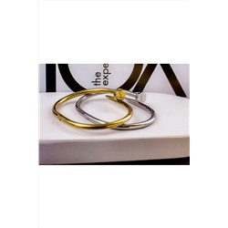 Браслет Гипоаллергенный из медицинского сплава, в стиле Картье Гвоздь + Подарок, в подарочном мешочке НАТАЛИ, 1131011