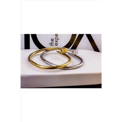 Браслет Гипоаллергенный из медицинского сплава, в стиле Картье Гвоздь + Подарок, в подарочном мешочке НАТАЛИ, 1131011