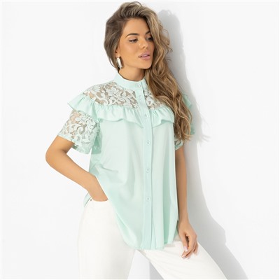 Рубашка нарядная, Королева момента (мятная)