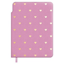 Записная книжка А6  96л лин. "ЗАМША РОЗОВЫЙ" 71042 Феникс