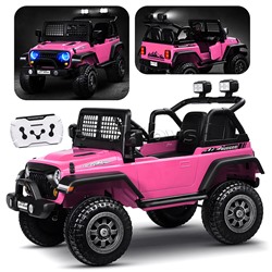 Электромобиль детский "Городской внедорожник" (цвет розовый)