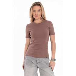 Футболка однотонная из рибаны М325371к