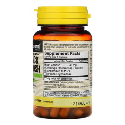 Mason Natural, Воронец кистевидный, стандартизированный экстракт, 60 капсул