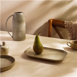 Блюдо фарфоровое SL Home «Песчаный бриз», 29.5×20 см, бежевый