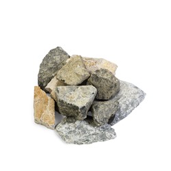 Камни для бани «Микс», дунит, кварцит, талькохлорит, 30 кг, колотые, фракция 7-15 см