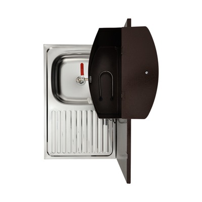 Умывальник «ТермМикс» Тандем, с ЭВН, нержавеющая мойка, 1250 Вт, 17 л, медный