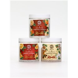 Соль для ванны, набор 3 шт. × 200 г, имбирное печенье, глинтвейн, мандарин, URAL LAB