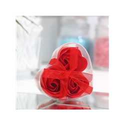 Мыльные розочки, красные, набор 3 шт.