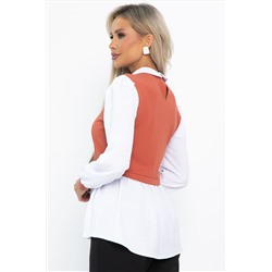 Блуза Жозетта (терракот) Б14738-3М