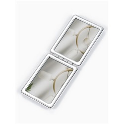 Зеркало складное «Блеск», 6.3×8.7×1.8 см, цвет серебристый