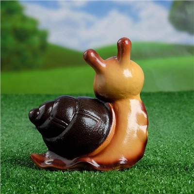 Садовая фигура из гипса «Улитка Улыбка», 17×8×16 см