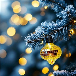 Новогоднее украшение "Диско" (8см)