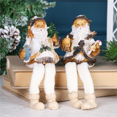 Фигурка Дед Мороз висячие ножки 9 см / CHR223 /уп 2/192/Новый год