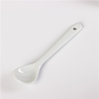 Кофейная пара с ложкой Coffee, 2 предмета: кружка 190 мл, блюдце, керамика, белая