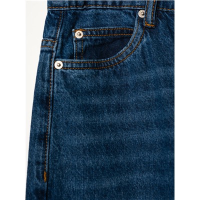 Брюки текстильные джинсовые для девочек