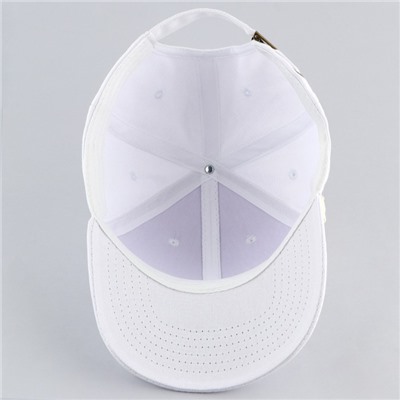 Кепка белая хлопковая взрослая