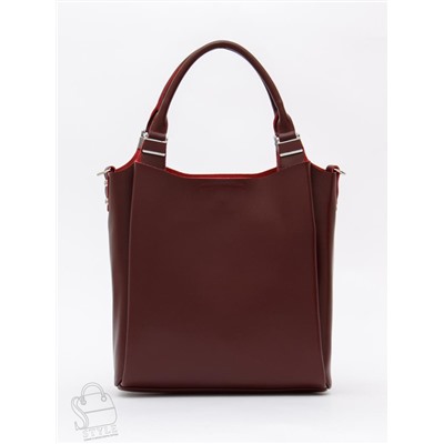 Сумка женская кожаная 1013M wine red Polina&Eiterou