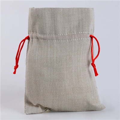 Мешок новогодний для подарков «Динозавр с подарками», 19×14 см, МИКС