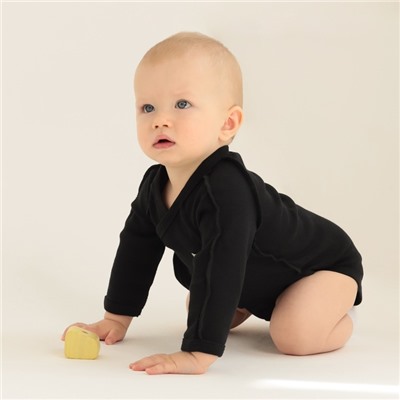 Боди детское MINAKU, рост 86-92 см, чёрное