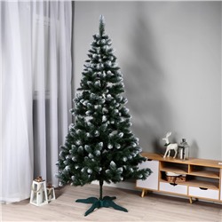 Искусственная ёлка с инеем «Байкальская белоснежная», 230 см, ПВХ ветки отгибаются