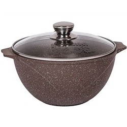Казан 5л, стекл. кр, АП, Гранит brown арт.55806