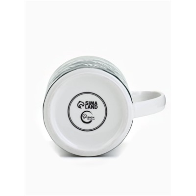 Кружка новогодняя керамическая «Еловые ветки», 350 мл