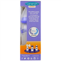 Lansinoh, Бутылки с соской Natural Wave, средний поток, 3 бутылки, по 8 унций (240 мл) каждая