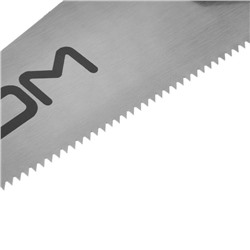 Ножовка по дереву ЛОМ, обрезиненная рукоятка, 7-8 TPI, 350 мм