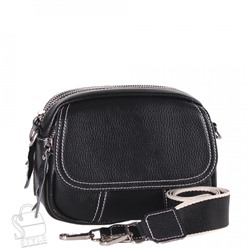Сумка женская кожаная 8860VG black  Vitelli Grassi